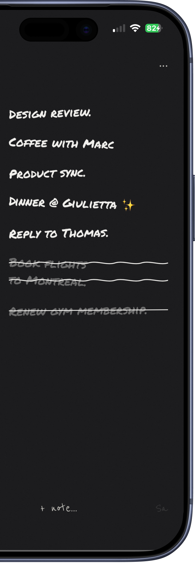 Scribe light theme typography options