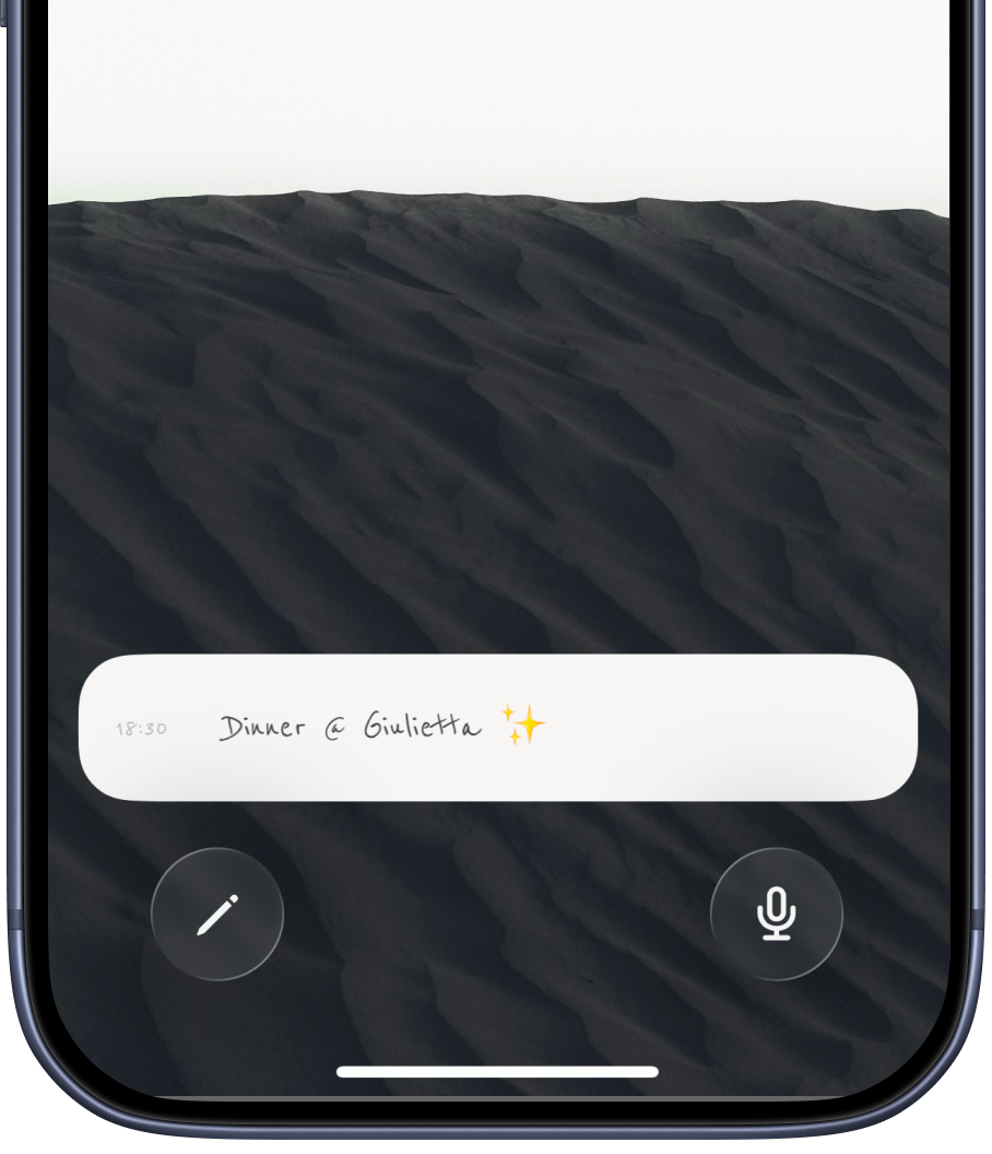 Scribe Live Activity on iPhone lock screen